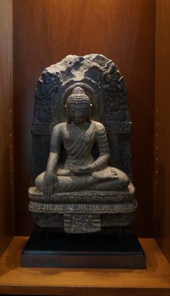 Seated Figure Stone Stele